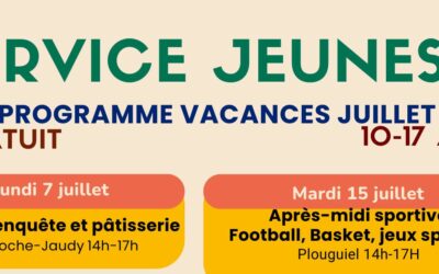 Programme vacances de JUILLET